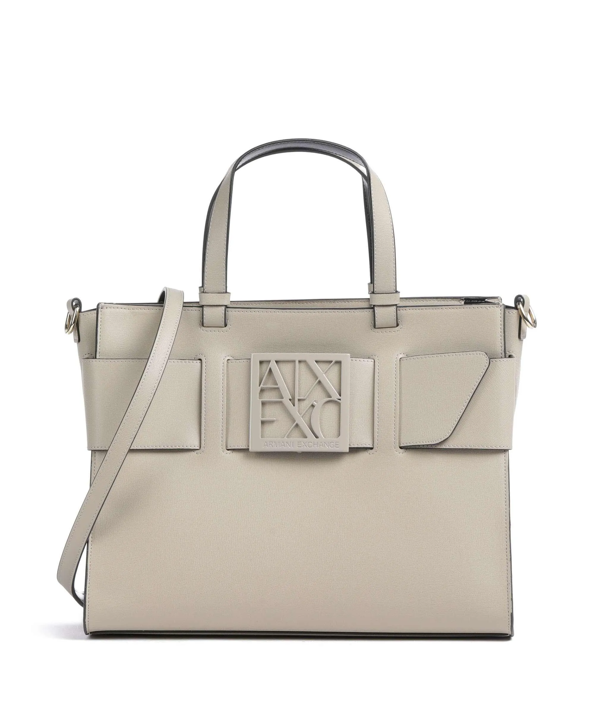  Armani Exchange Susie Borsa a mano pelle sintetica beige  