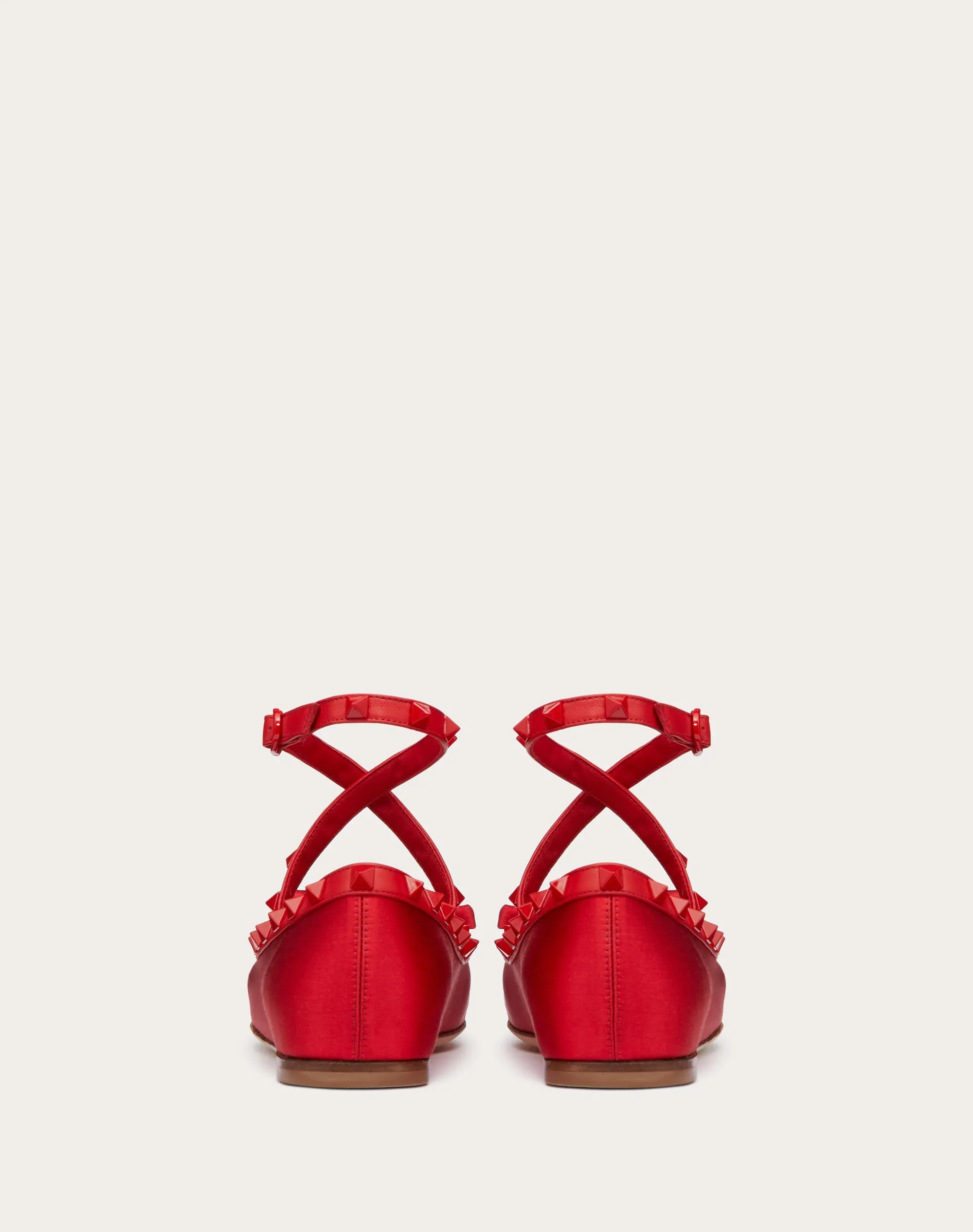 BALLERINA ROCKSTUD IN RASO E BORCHIE IN TONO