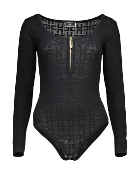 Body tricot logo nero