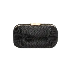 Clutch ovale nera