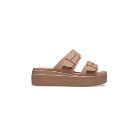 Crocs Brooklyn Buckle Low Wdg Doppia Fascia Reg. Platform Latte Donna