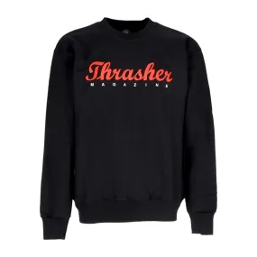 Felpa Girocollo Uomo Script Crewneck Black