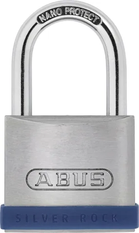 Lucchetto di sicurezza con chiave ABUS per uso interno ed esterno, in Acciaio, anello da 7mm, L. 32.5mm, col Blu